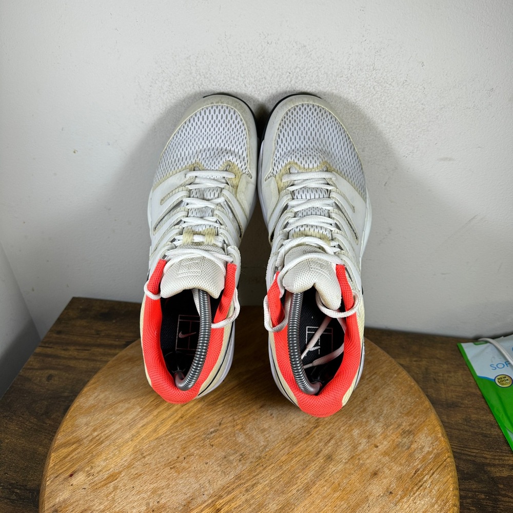 Nike Air Zoom Vapor X HC Shoes Mens Size 10.5 White Orange Black AA8030-106 - Picture 3 of 8